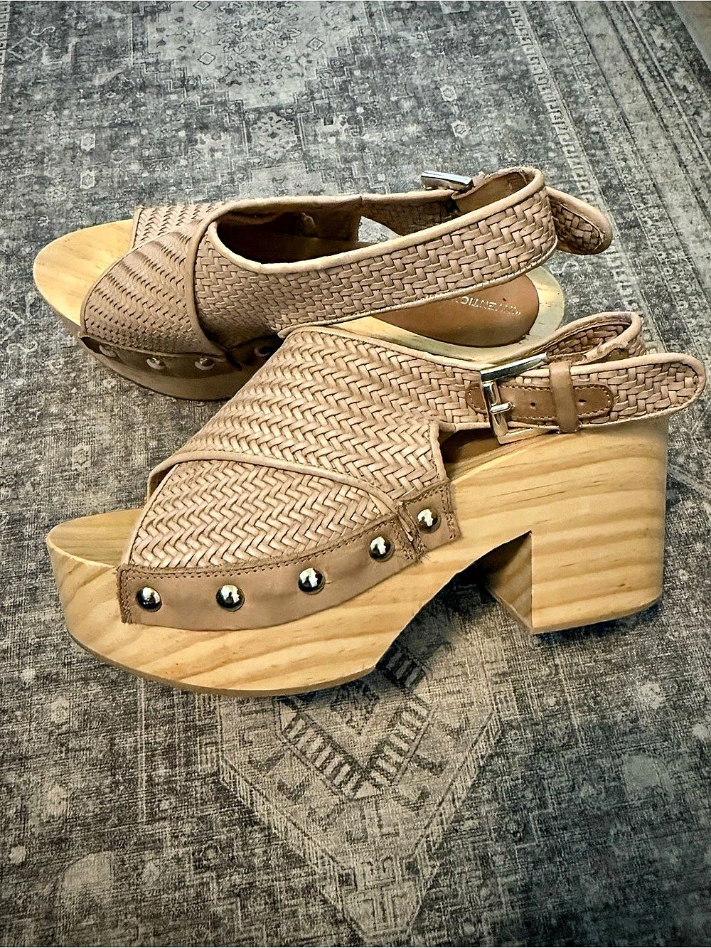 Intentionally Blank Mar Clog Sandal Woven Platform Brown